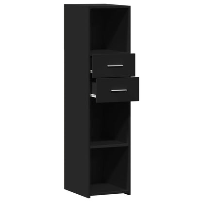 Highboard Black 30x42.5x124 cm Engineered Wood