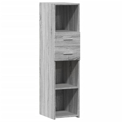 Highboard Grey Sonoma 30x42.5x124 cm Engineered Wood