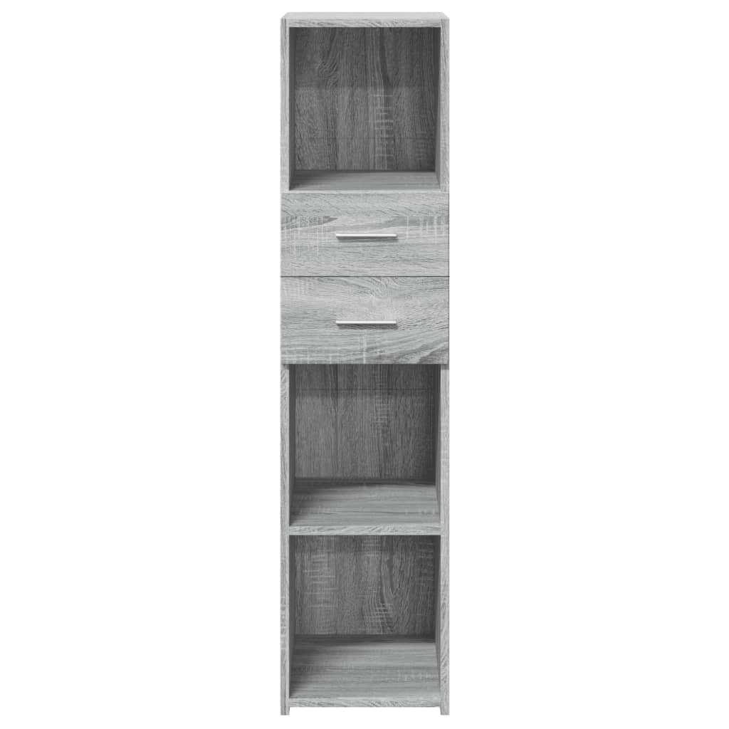 Highboard Grey Sonoma 30x42.5x124 cm Engineered Wood