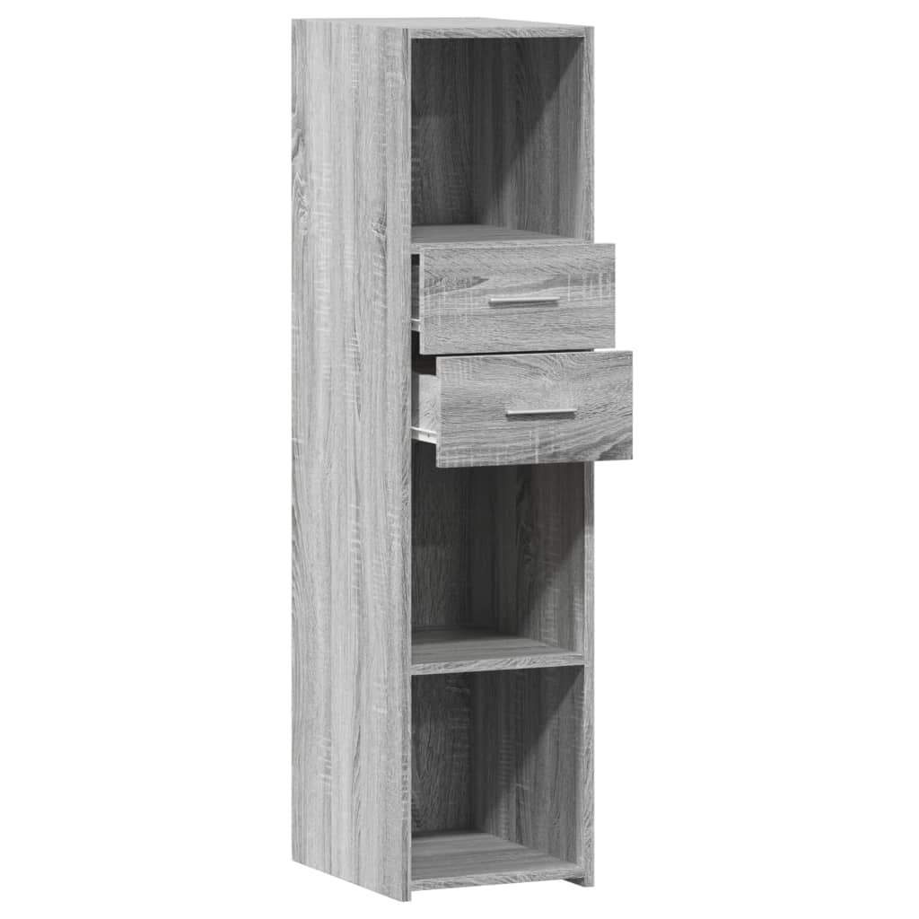 Highboard Grey Sonoma 30x42.5x124 cm Engineered Wood