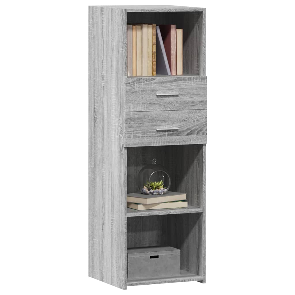 Highboard Grey Sonoma 40x42.5x124 cm Engineered Wood