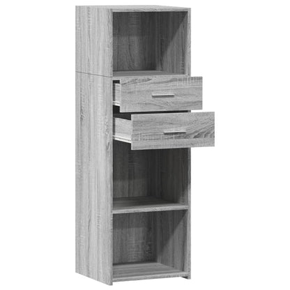 Highboard Grey Sonoma 40x42.5x124 cm Engineered Wood