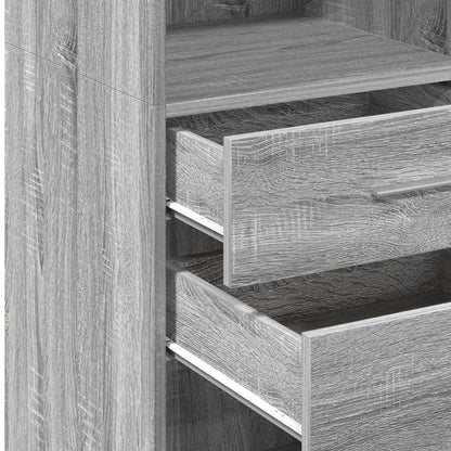 Highboard Grey Sonoma 40x42.5x124 cm Engineered Wood