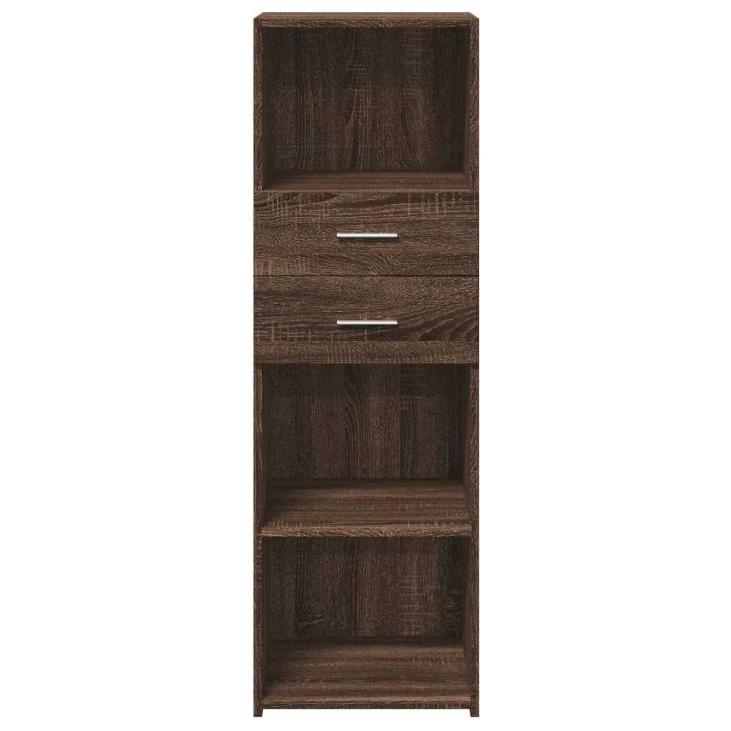 Highboard Brown Oak 40x42.5x124 cm Engineered Wood