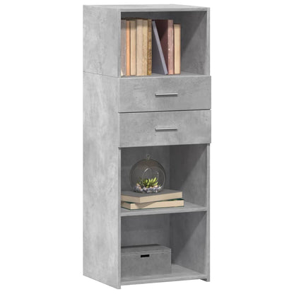 Highboard Concrete Grey 45x42.5x124 cm Engineered Wood