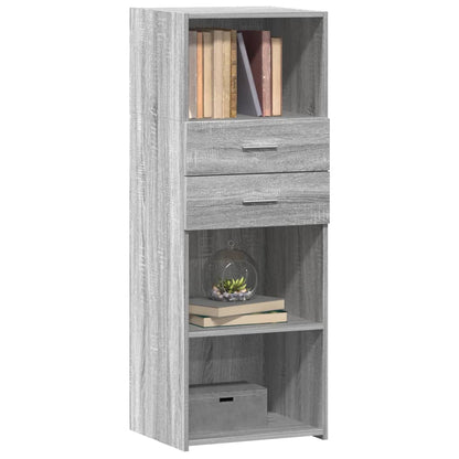 Highboard Grey Sonoma 45x42.5x124 cm Engineered Wood