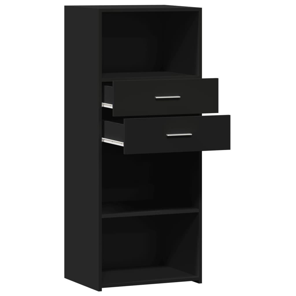 Highboard Black 50x42.5x124 cm Engineered Wood