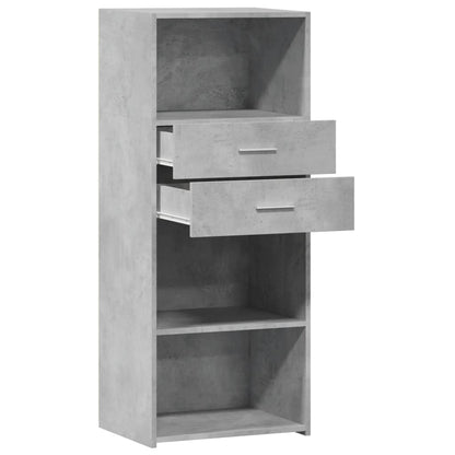 Highboard Concrete Grey 50x42.5x124 cm Engineered Wood