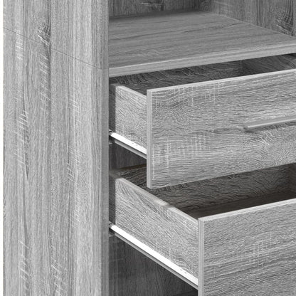 Highboard Grey Sonoma 50x42.5x124 cm Engineered Wood