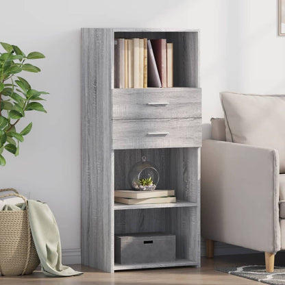 Highboard Grey Sonoma 50x42.5x124 cm Engineered Wood