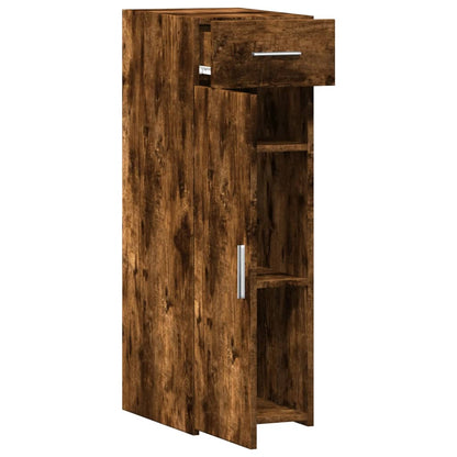 Sideboard Smoked Oak 30x42.5x93 cm Engineered Wood