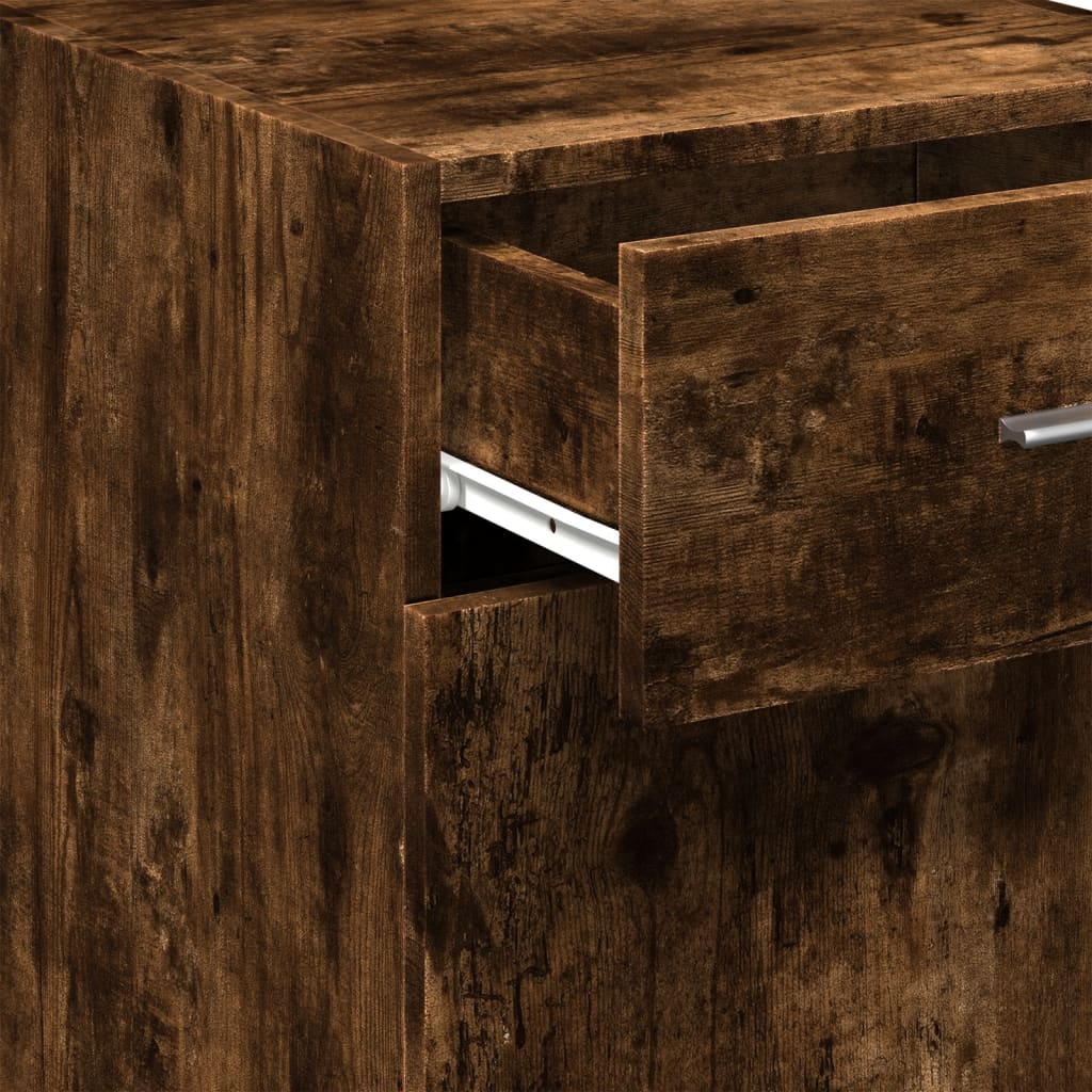 Sideboard Smoked Oak 40x42.5x93 cm Engineered Wood