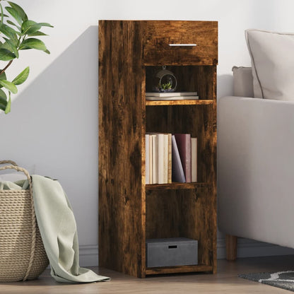 Sideboard Smoked Oak 30x42.5x93 cm Engineered Wood