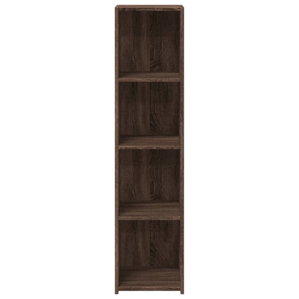 Highboard Brown Oak 30x41x124 cm Engineered Wood