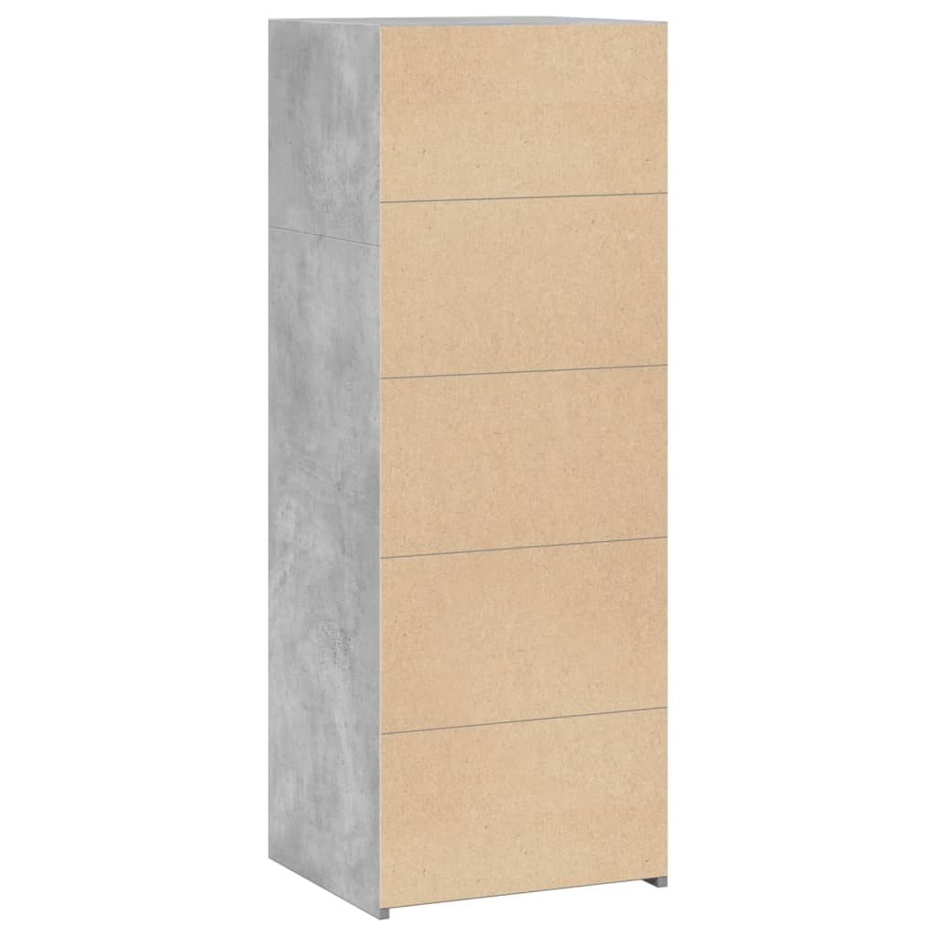 Highboard Concrete Grey 45x41x124 cm Engineered Wood