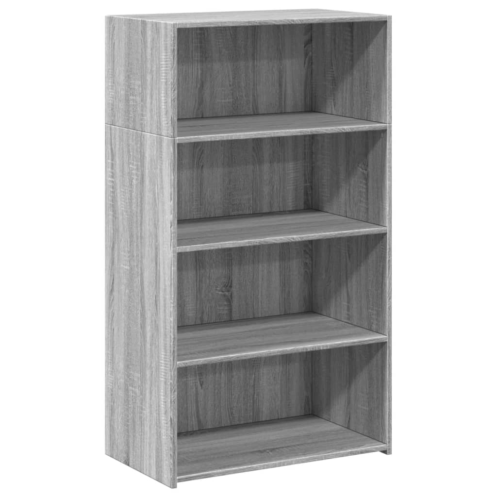 Highboard Grey Sonoma 70x41x124 cm Engineered Wood