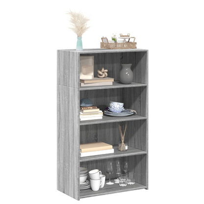 Highboard Grey Sonoma 70x41x124 cm Engineered Wood