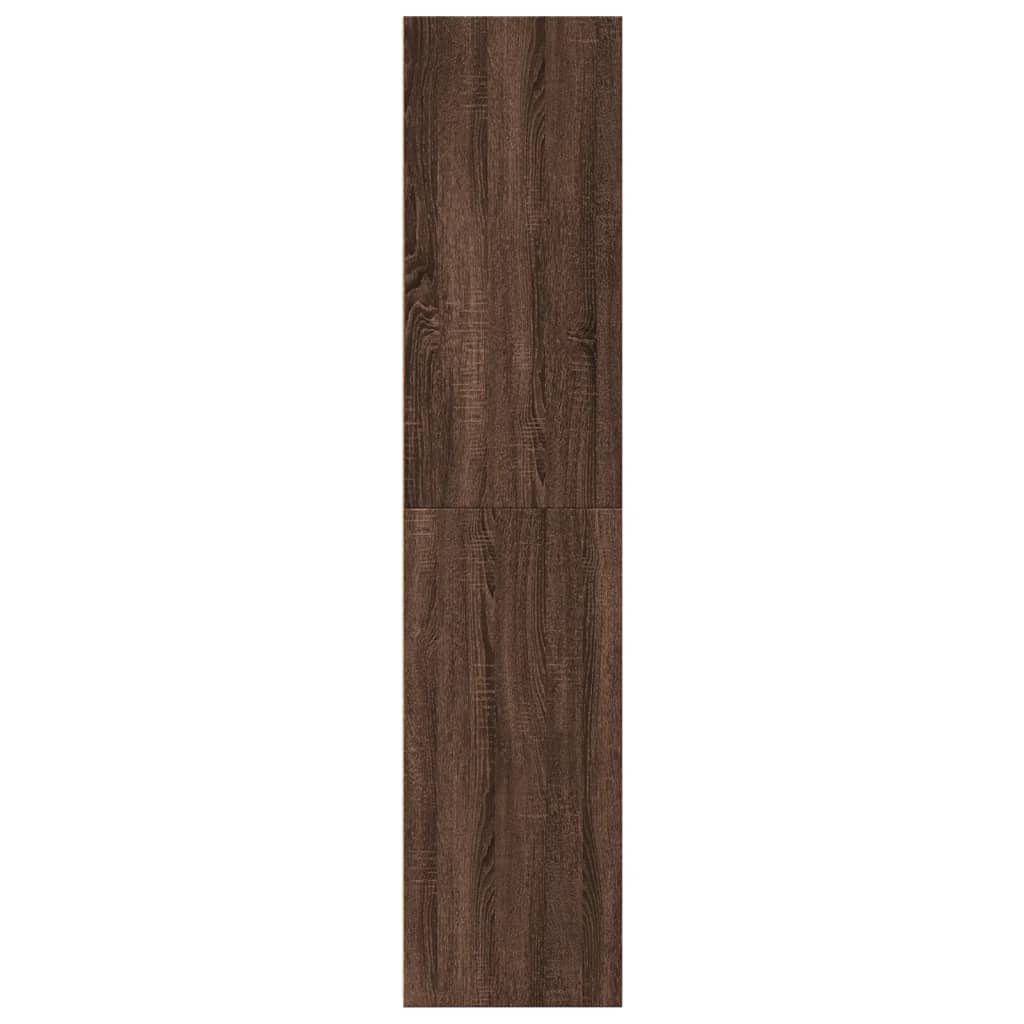 Highboard Brown Oak 30x41x185 cm Engineered Wood