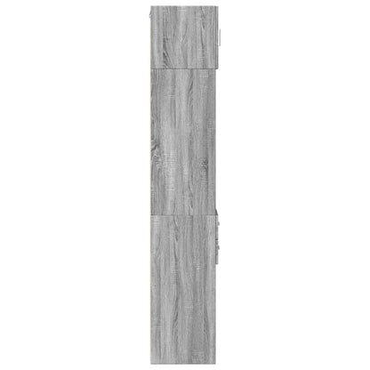 Slim Storage Cabinet Grey Sonoma 30x42.5x225 cm Engineered Wood