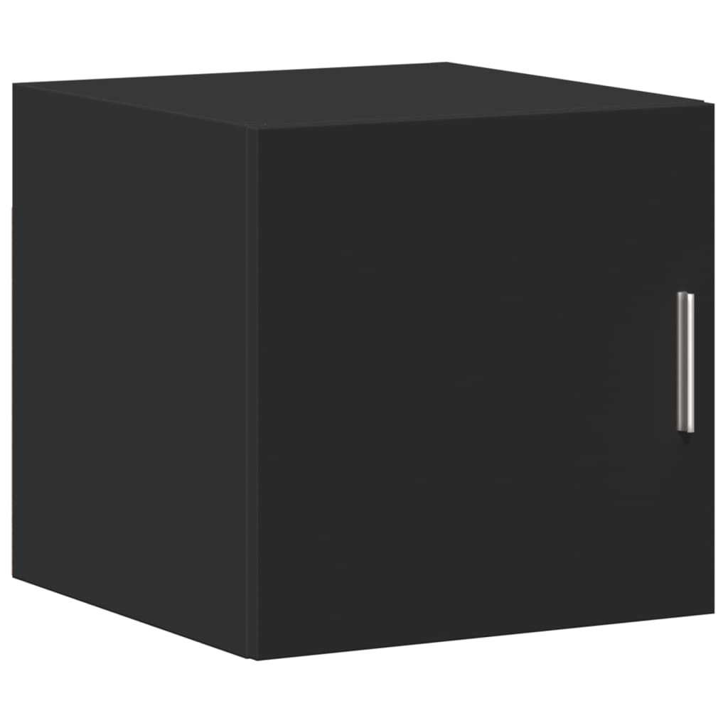 Slim Storage Cabinet Black 40x42.5x225 cm Engineered Wood