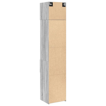 Slim Storage Cabinet Grey Sonoma 45x42.5x225 cm Engineered Wood