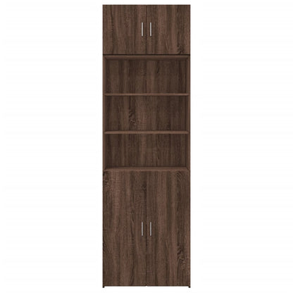 Storage Cabinet Brown Oak 70x42.5x225 cm Engineered Wood