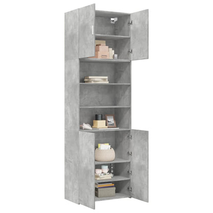 Highboard Concrete Grey 80x42.5x249 cm Engineered Wood