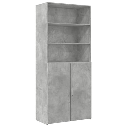 Highboard Concrete Grey 80x42.5x249 cm Engineered Wood