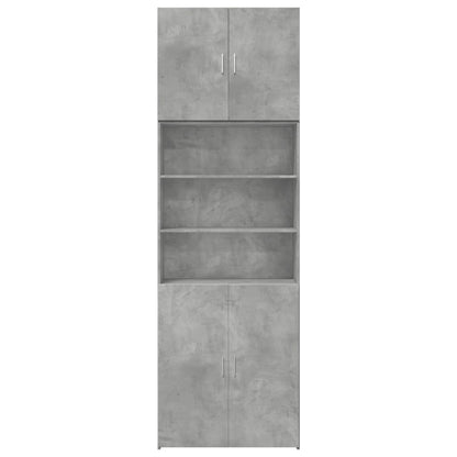 Highboard Concrete Grey 80x42.5x249 cm Engineered Wood