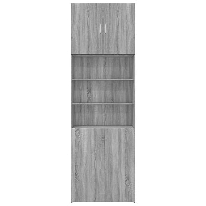 Highboard Grey Sonoma 80x42.5x249 cm Engineered Wood