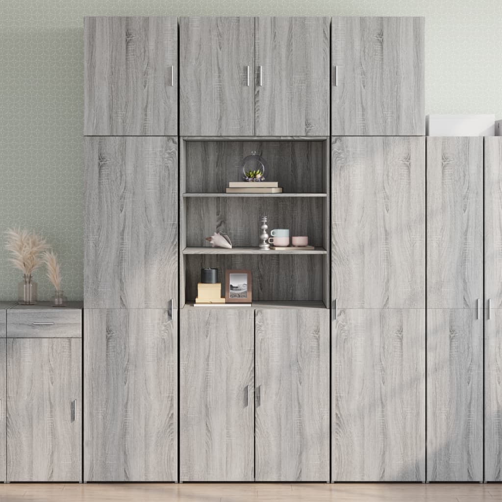 Highboard Grey Sonoma 80x42.5x249 cm Engineered Wood