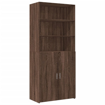 Highboard Brown Oak 80x42.5x249 cm Engineered Wood