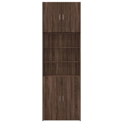 Highboard Brown Oak 80x42.5x249 cm Engineered Wood