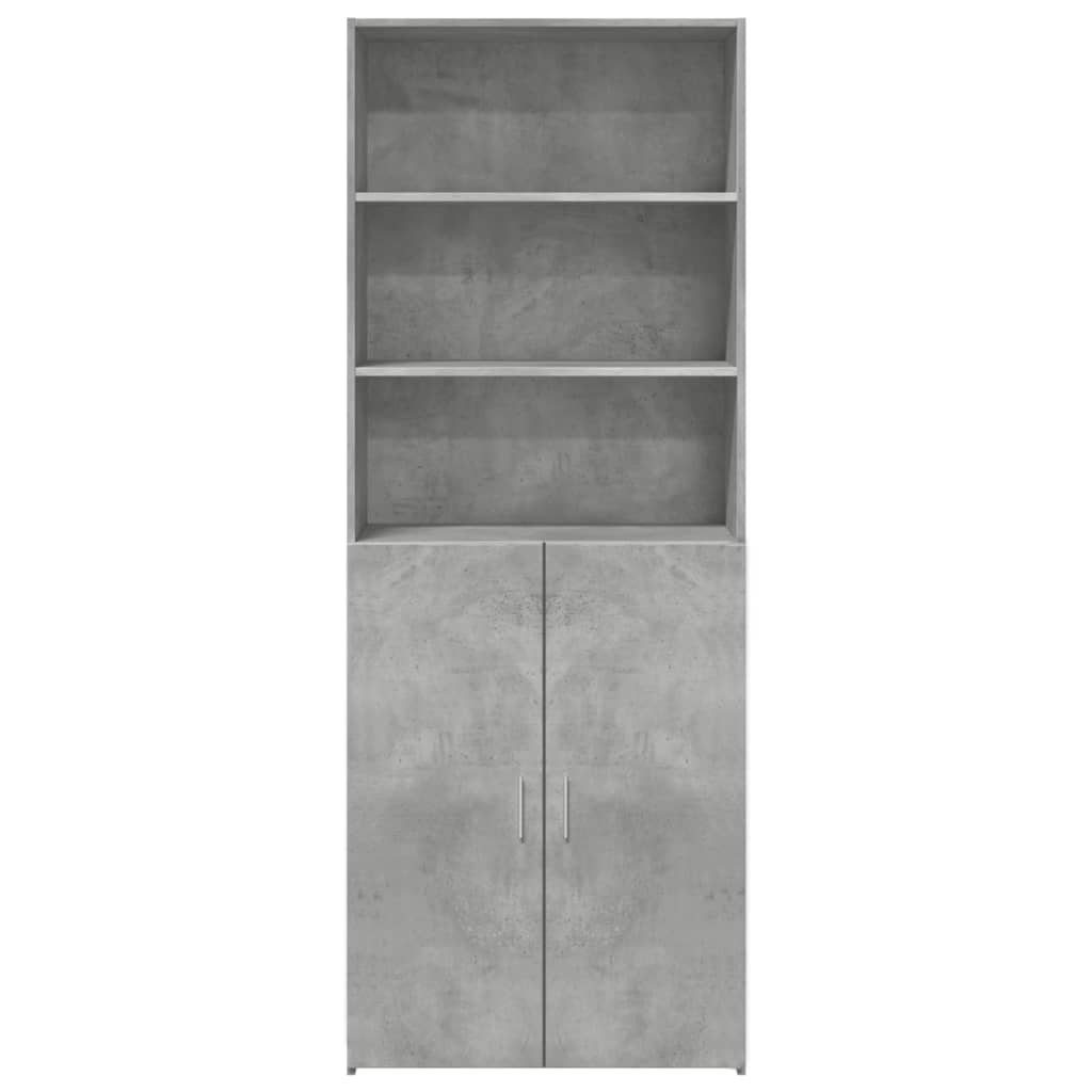 Highboard Concrete Grey 70x42.5x185 cm Engineered Wood