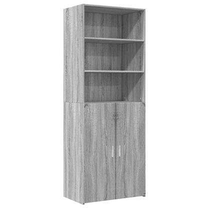 Highboard Grey Sonoma 70x42.5x185 cm Engineered Wood