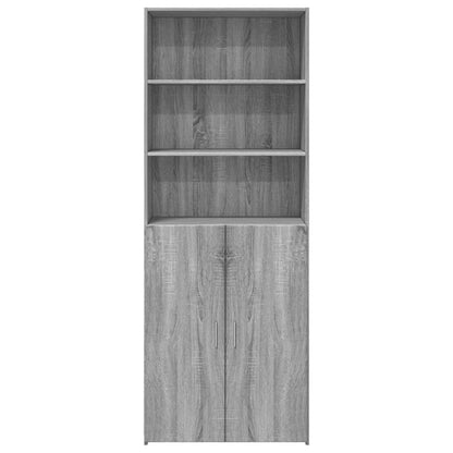 Highboard Grey Sonoma 70x42.5x185 cm Engineered Wood