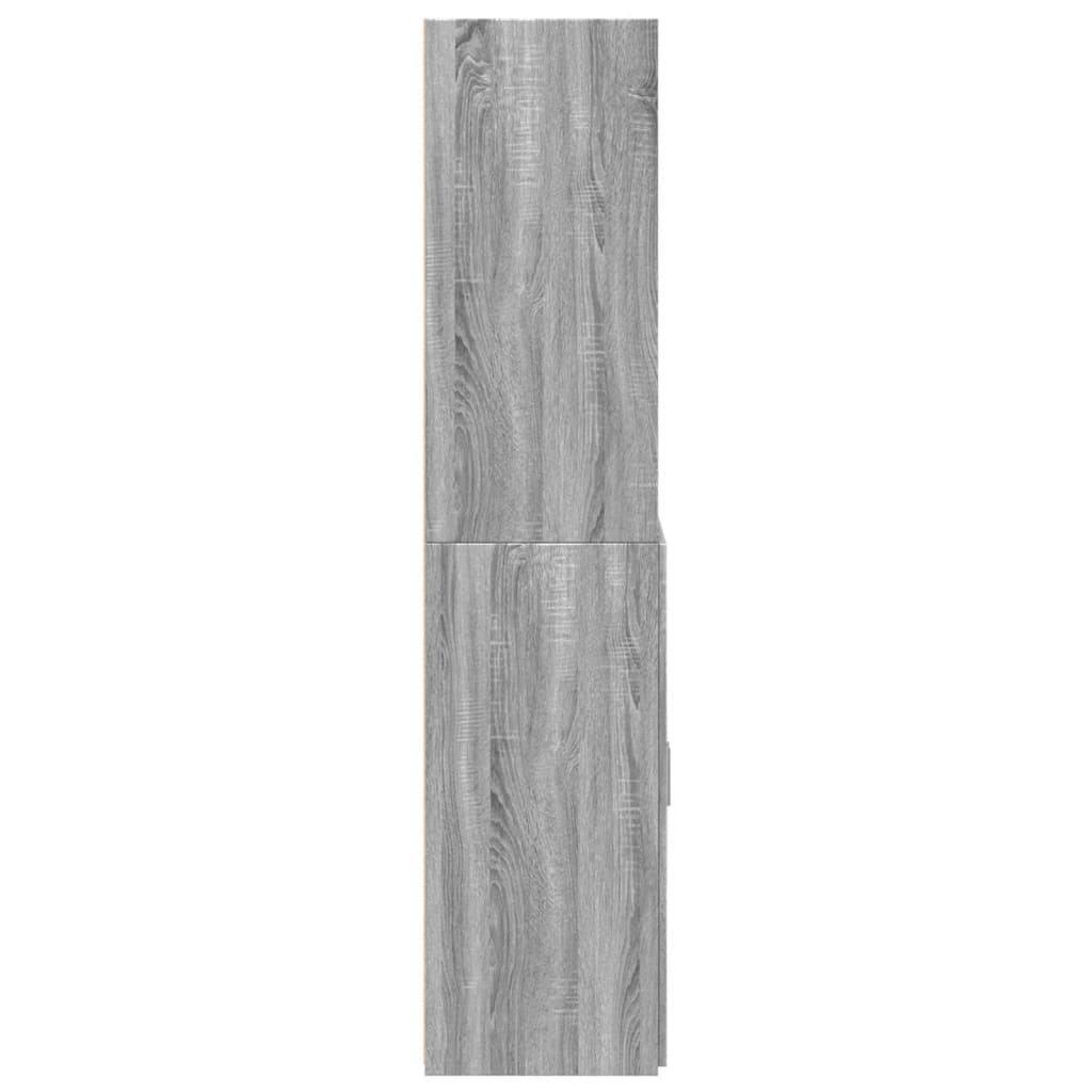 Highboard Grey Sonoma 70x42.5x185 cm Engineered Wood