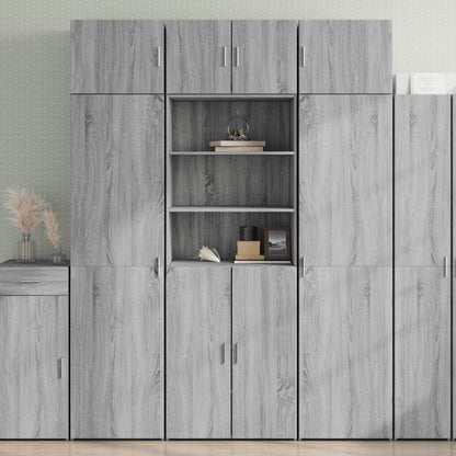 Highboard Grey Sonoma 70x42.5x185 cm Engineered Wood