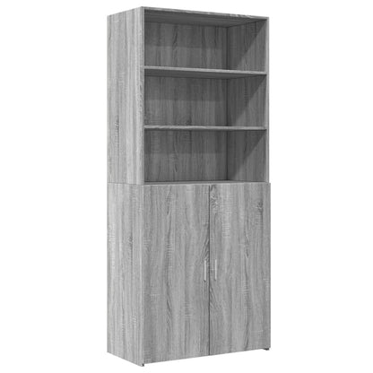 Highboard Grey Sonoma 80x42.5x185 cm Engineered Wood