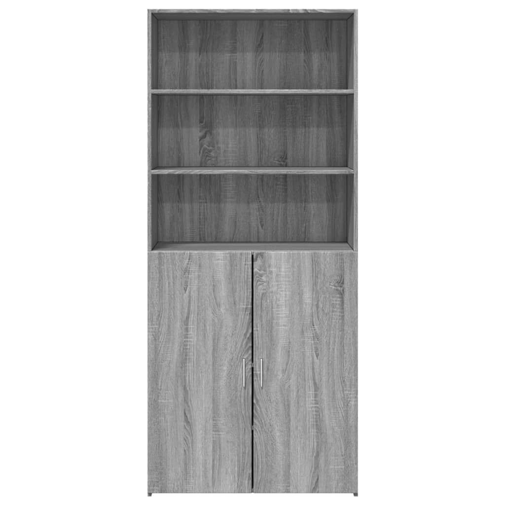 Highboard Grey Sonoma 80x42.5x185 cm Engineered Wood