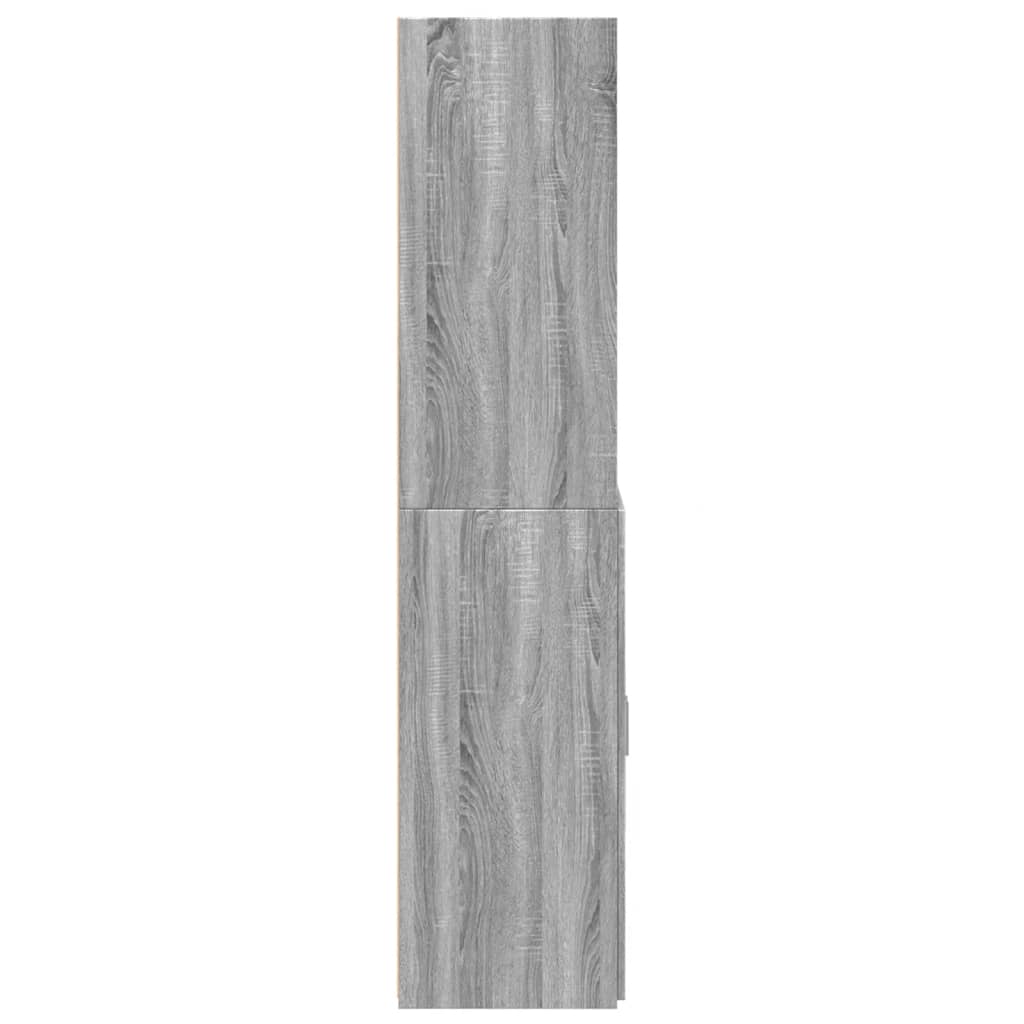 Highboard Grey Sonoma 80x42.5x185 cm Engineered Wood