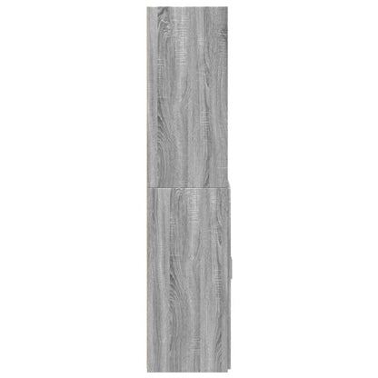 Highboard Grey Sonoma 80x42.5x185 cm Engineered Wood