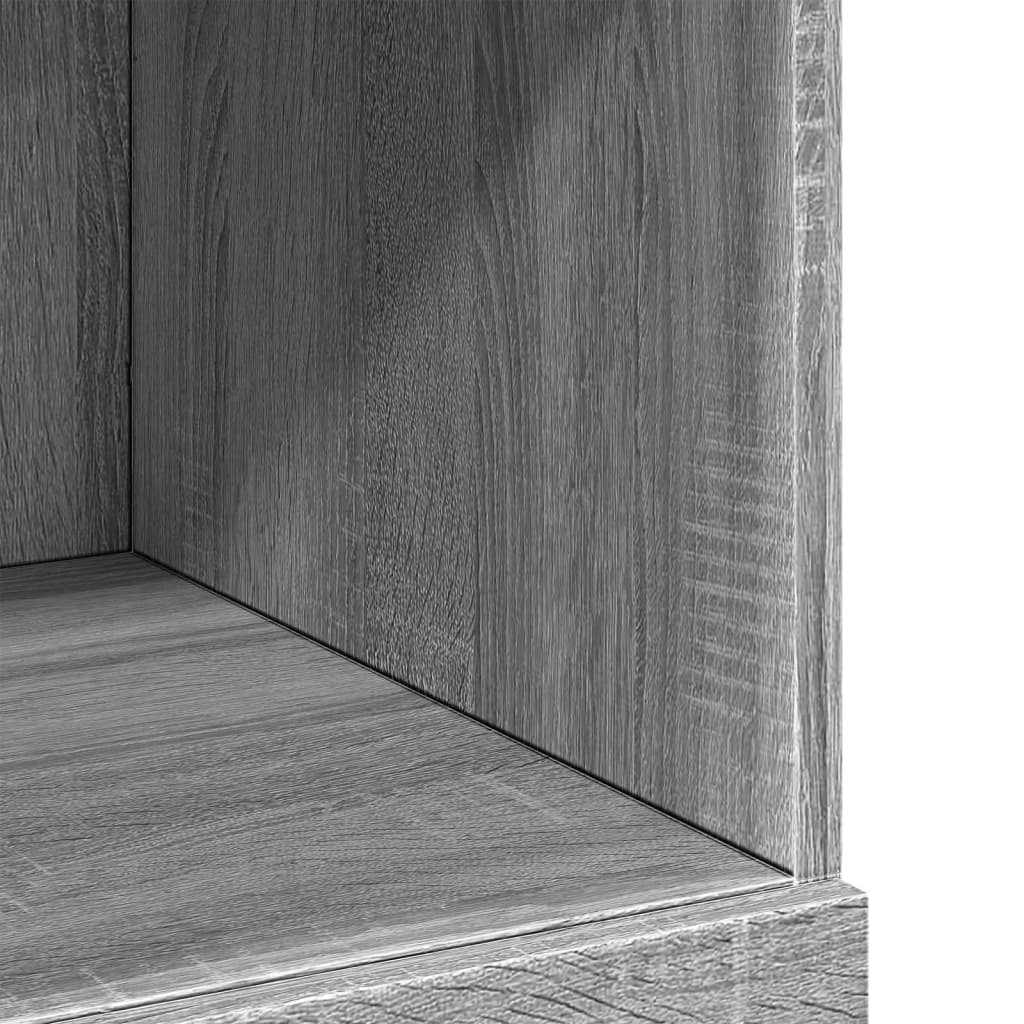 Highboard Grey Sonoma 80x42.5x124 cm Engineered Wood