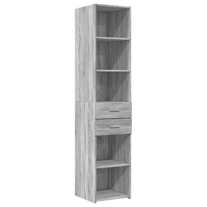 Highboard Grey Sonoma 40x42.5x185 cm Engineered Wood