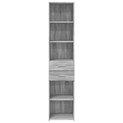 Highboard Grey Sonoma 40x42.5x185 cm Engineered Wood