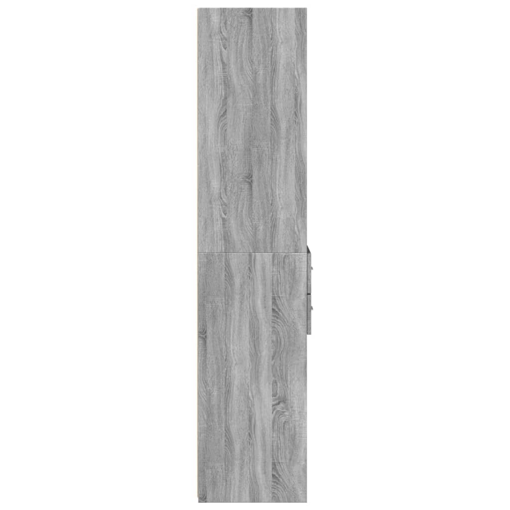 Highboard Grey Sonoma 40x42.5x185 cm Engineered Wood