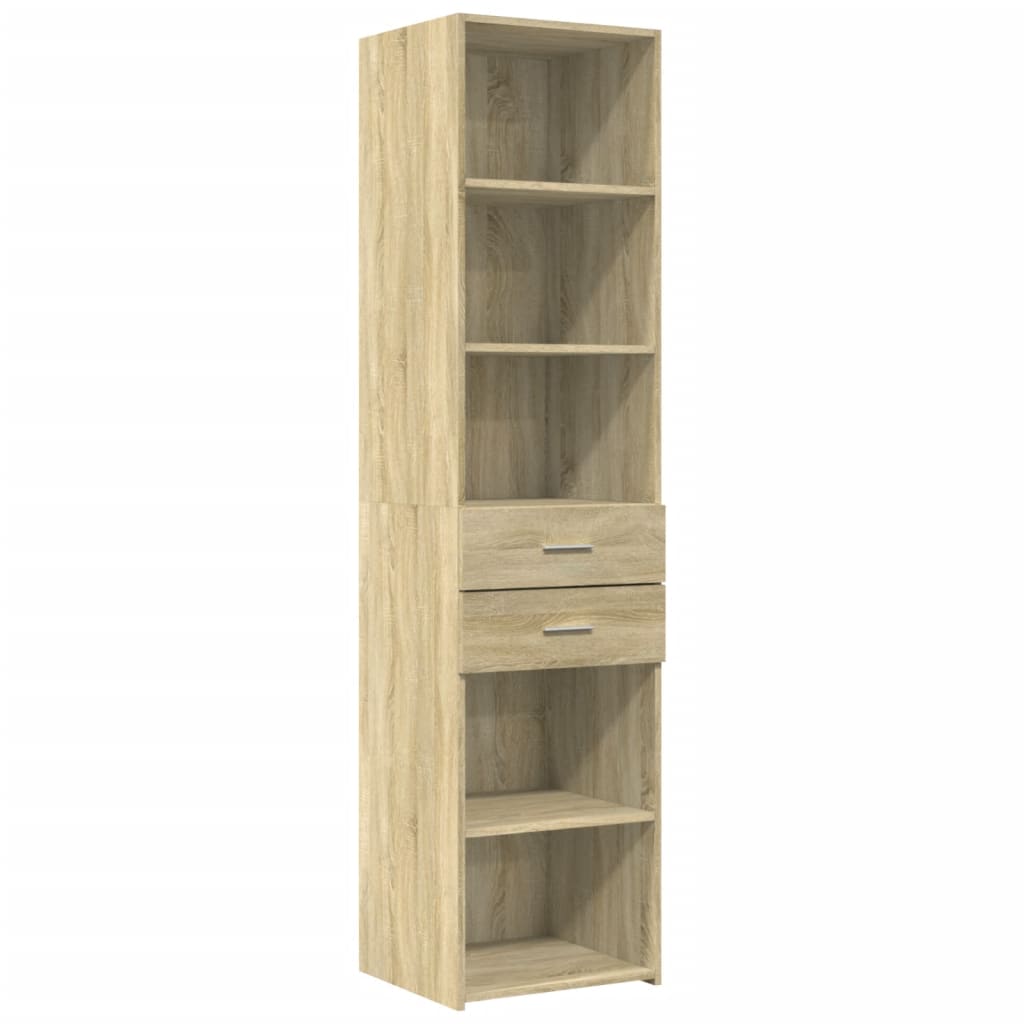 Highboard Sonoma Oak 45x42.5x185 cm Engineered Wood