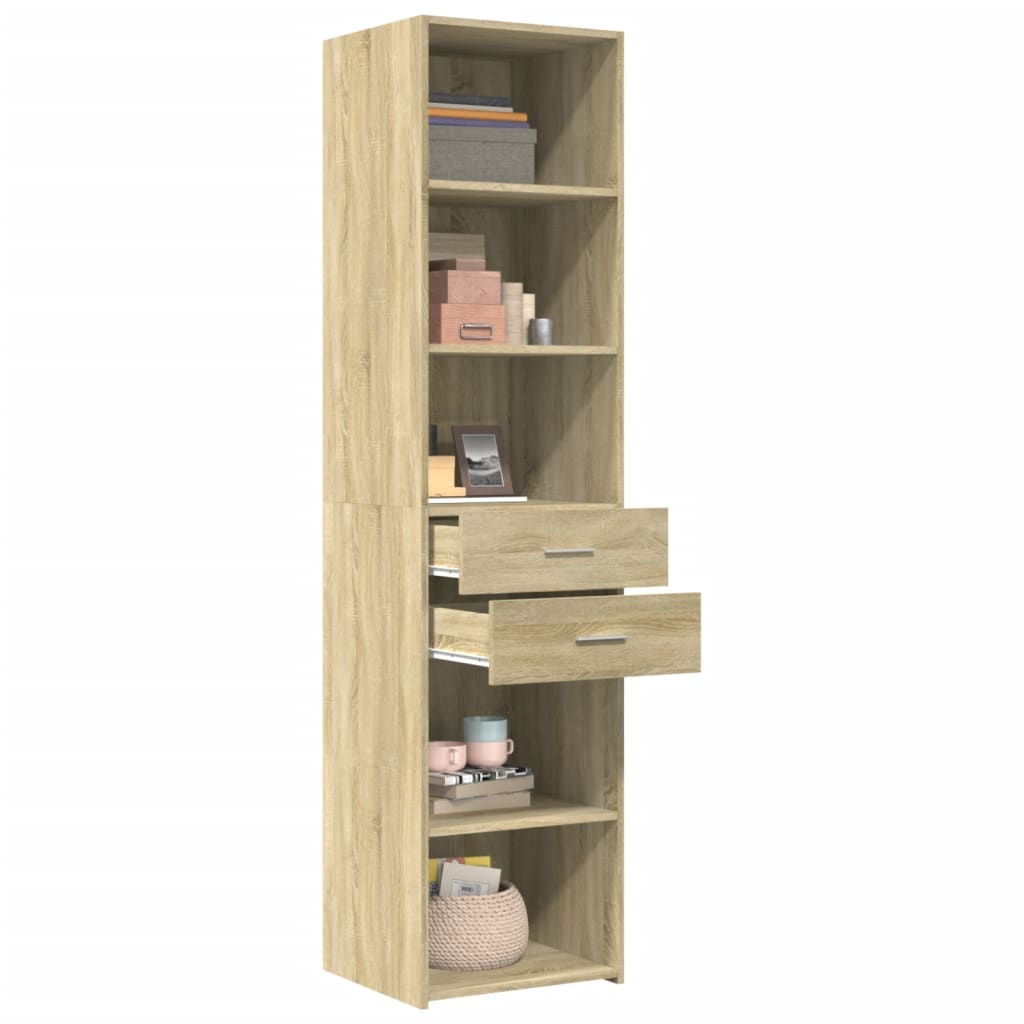 Highboard Sonoma Oak 45x42.5x185 cm Engineered Wood