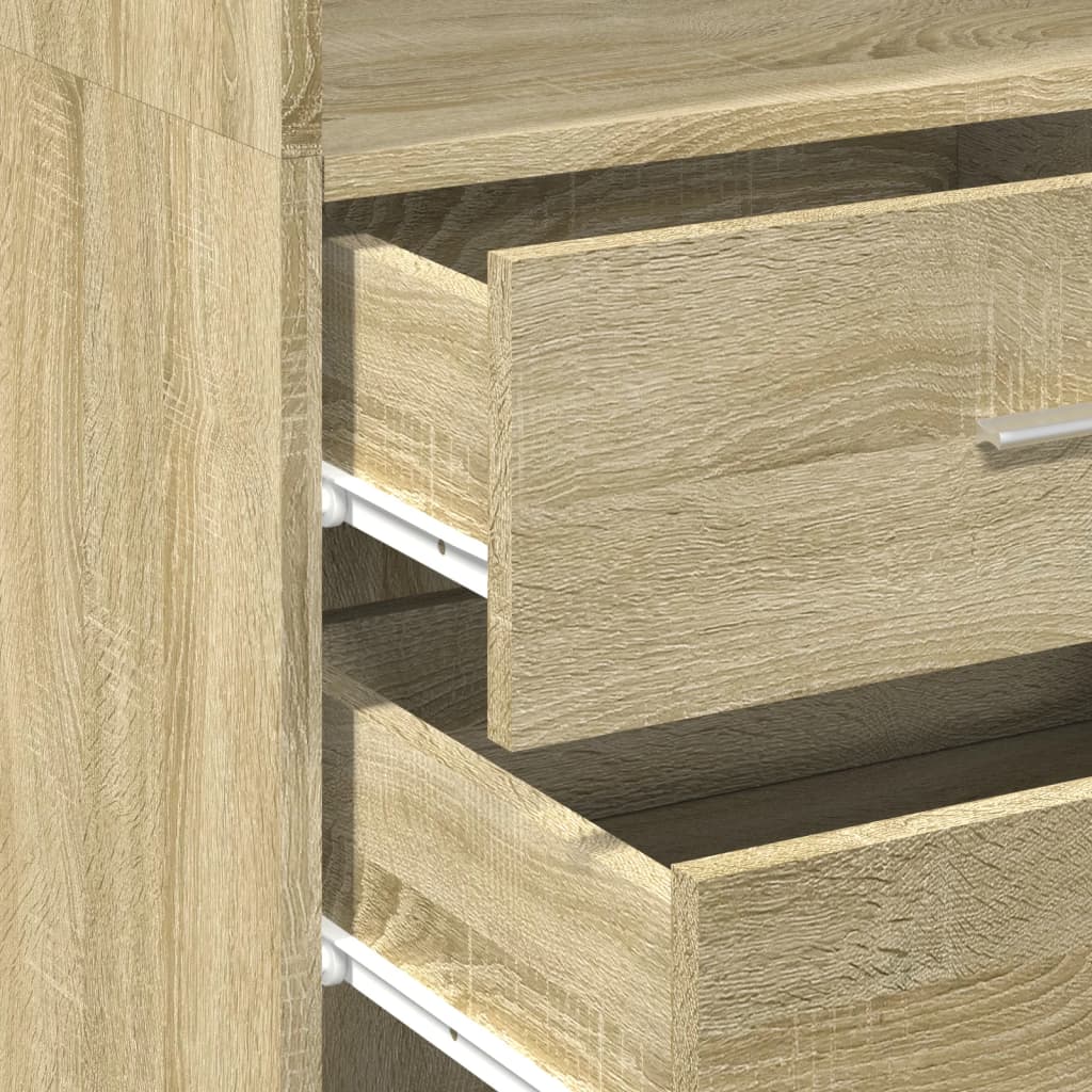 Highboard Sonoma Oak 45x42.5x185 cm Engineered Wood