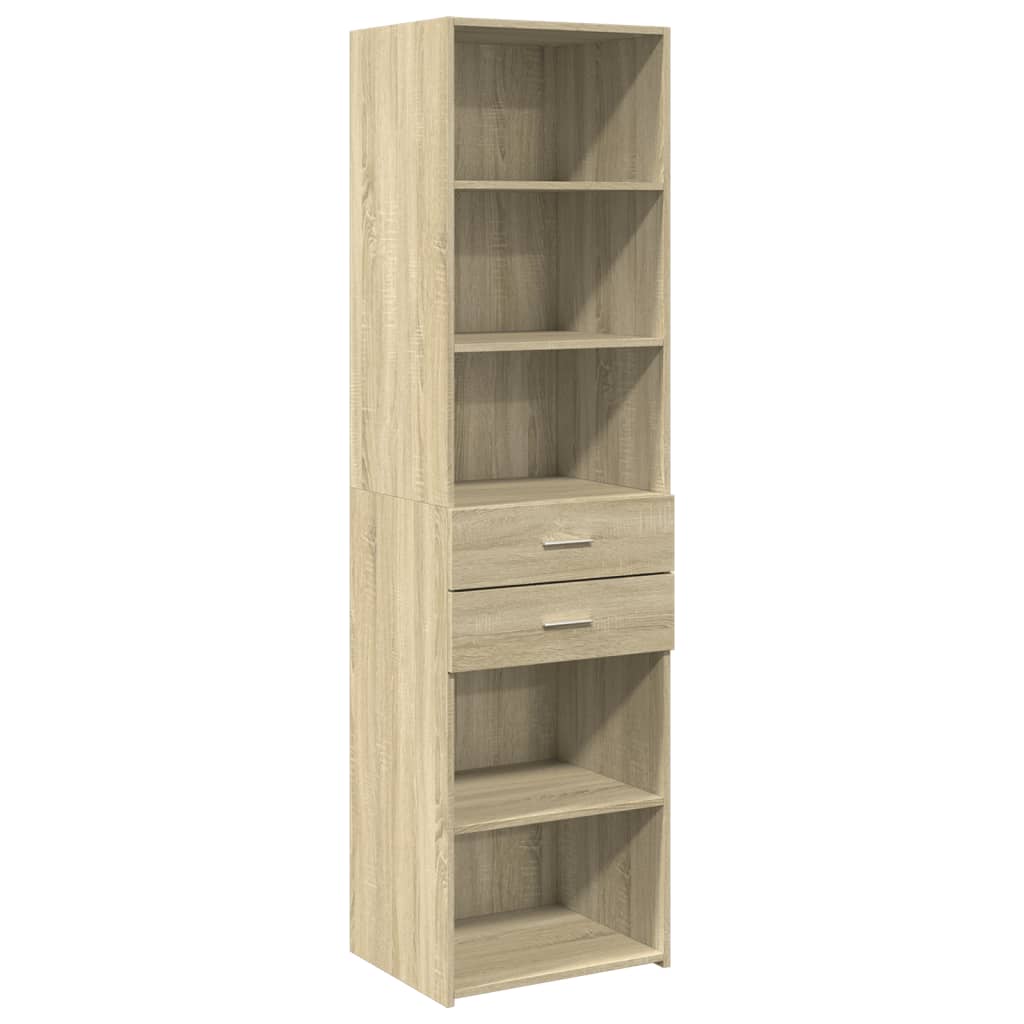 Highboard Sonoma Oak 50x42.5x185 cm Engineered Wood